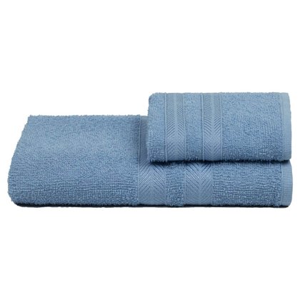 Jogo de Toalhas Azul Claro Caricinha 2pç