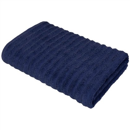 toalha banhao fio penteado azul naval