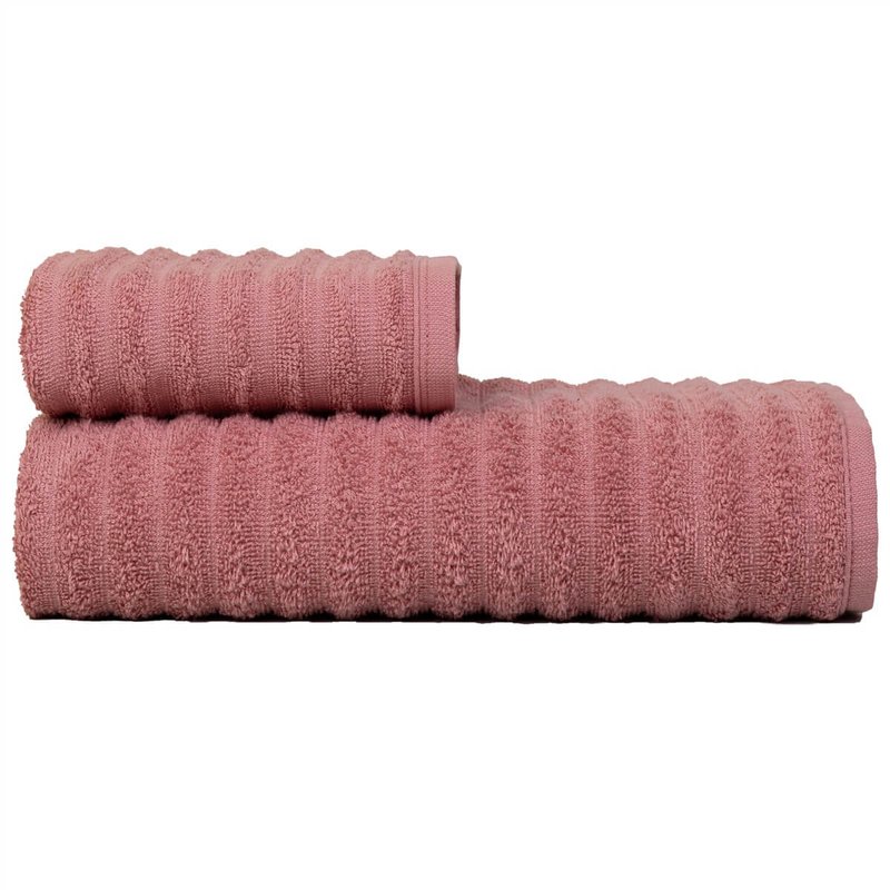 jogo 2 toalhas fio penteado coral