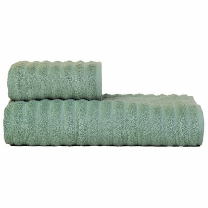 jogo 2 toalhas fio penteado verde
