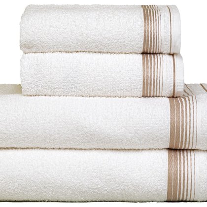 jogo 4 pecas banho sublime branco