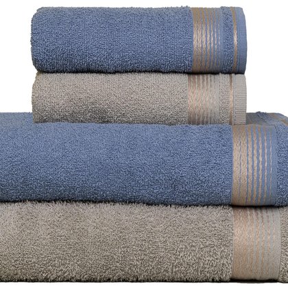 jogo 4 pecas banho sublime gris azul