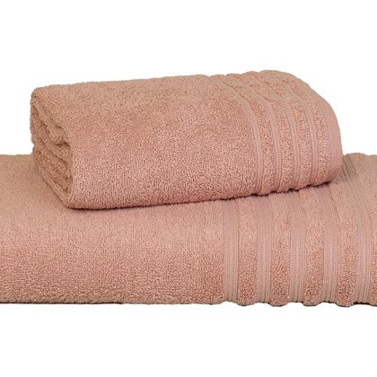 jogo toalha 2 pecas fio penteado julia rosa